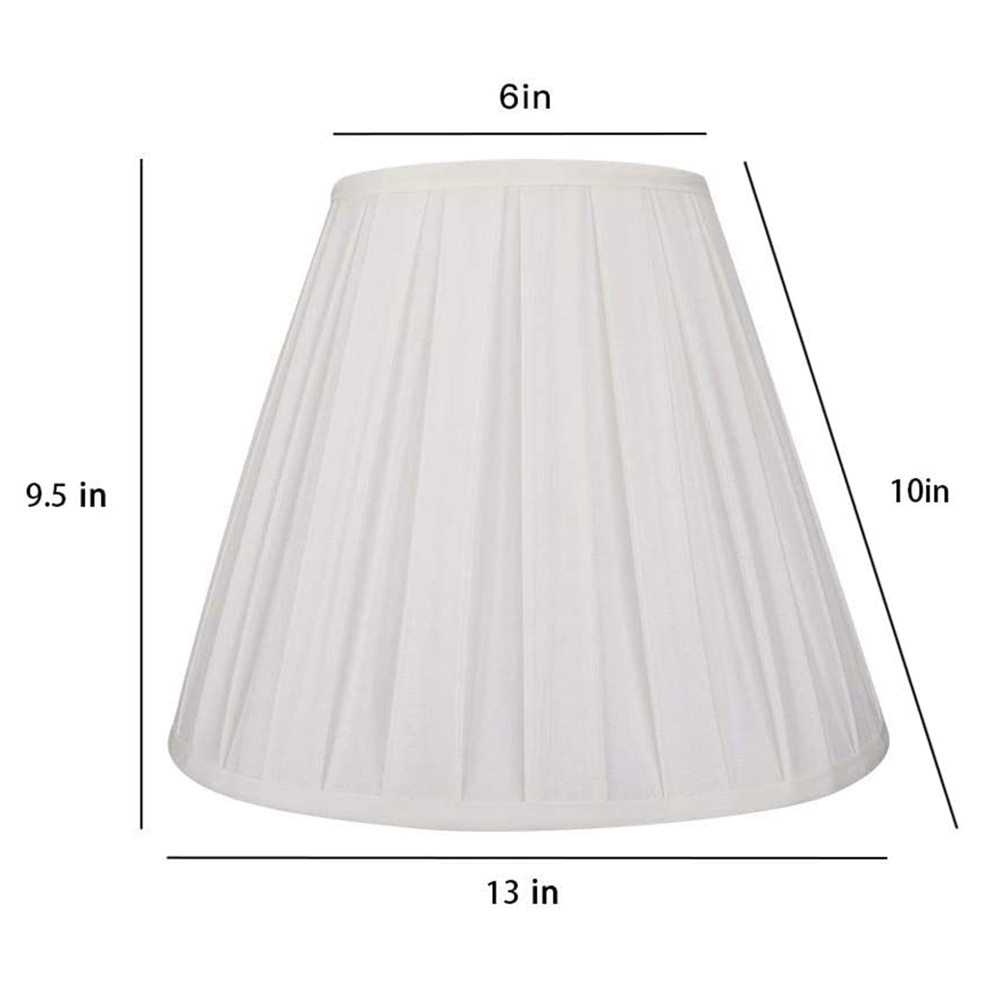 ALUCSET Pleated Barrel Lamp Shade for Table Lamps and Floor Lights (Open Box) - VMInnovations