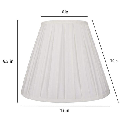 ALUCSET Pleated Barrel Lamp Shade for Table Lamps and Floor Lights (Open Box) - VMInnovations