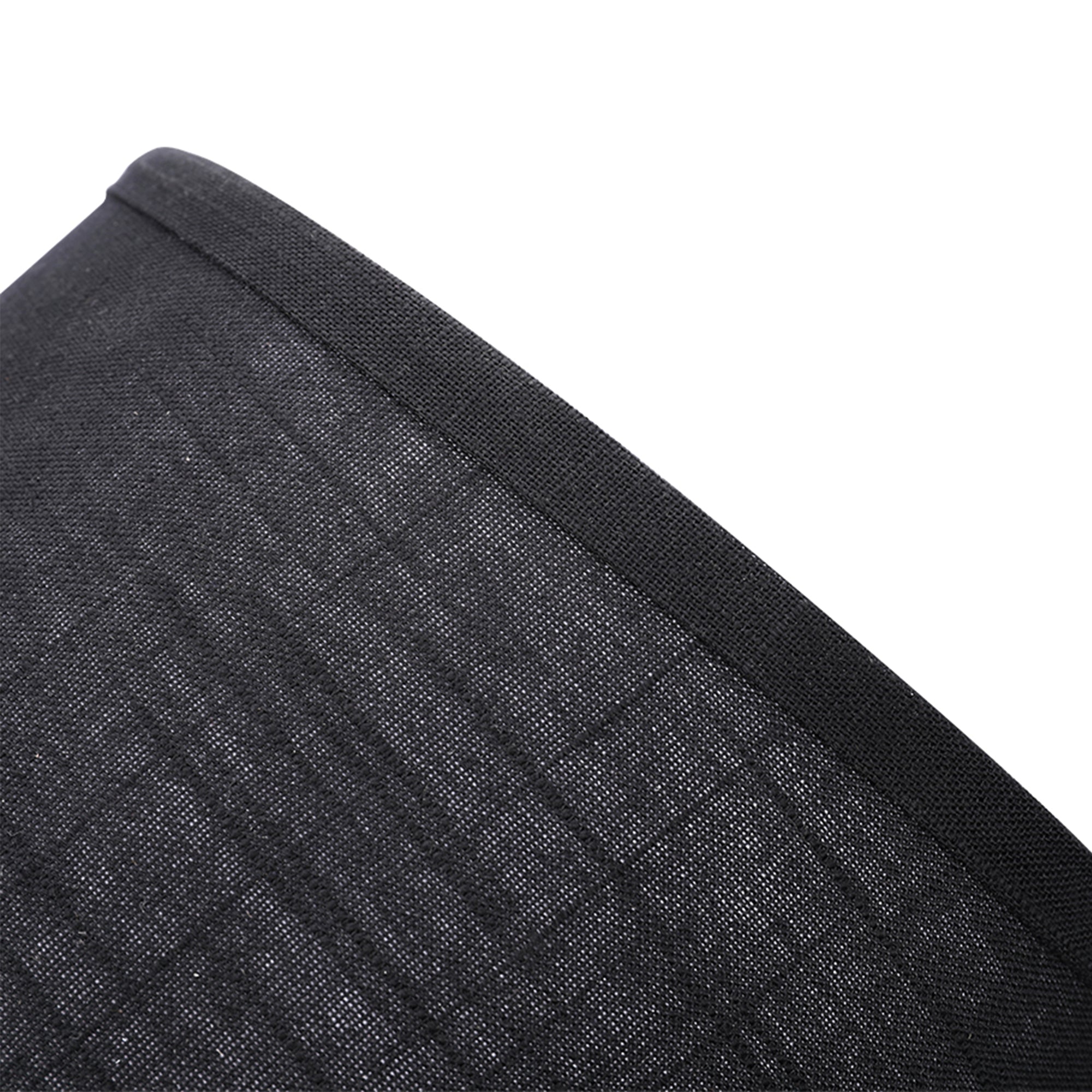 ALUCSET 10x12x8In Linen 2 Tone Drum Lamp Shade, Black & White (2 Pack) (Used)