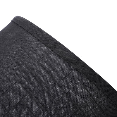 ALUCSET 10x12x8In Linen 2 Tone Drum Lamp Shade, Black & White (2 Pack) (Used)