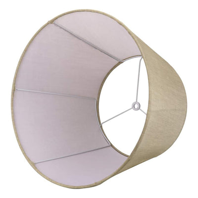 ALUCSET Linen Drum Lampshades with Spider Installation, Set of 2 (Open Box) - VMInnovations