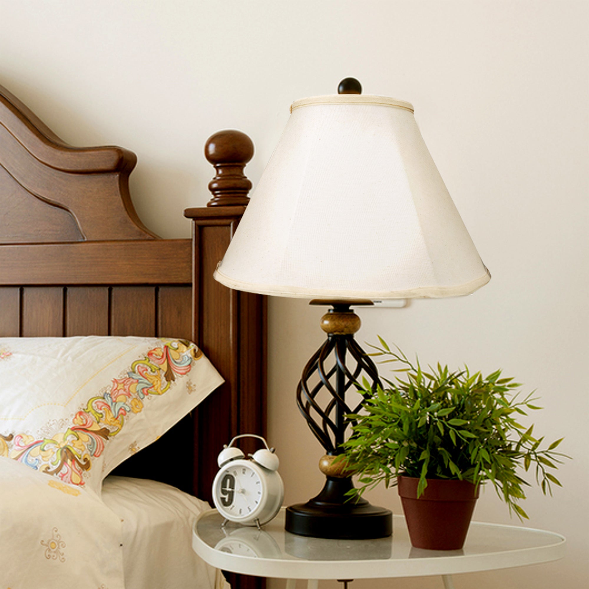 ALUCSET Foldable Bell Lampshades with Spider Installation, Set of 2 (Open Box) - VMInnovations
