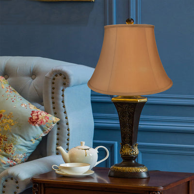ALUCSET Royal Style Natural Linen Lampshade for Table and Floor Lamps, Beige