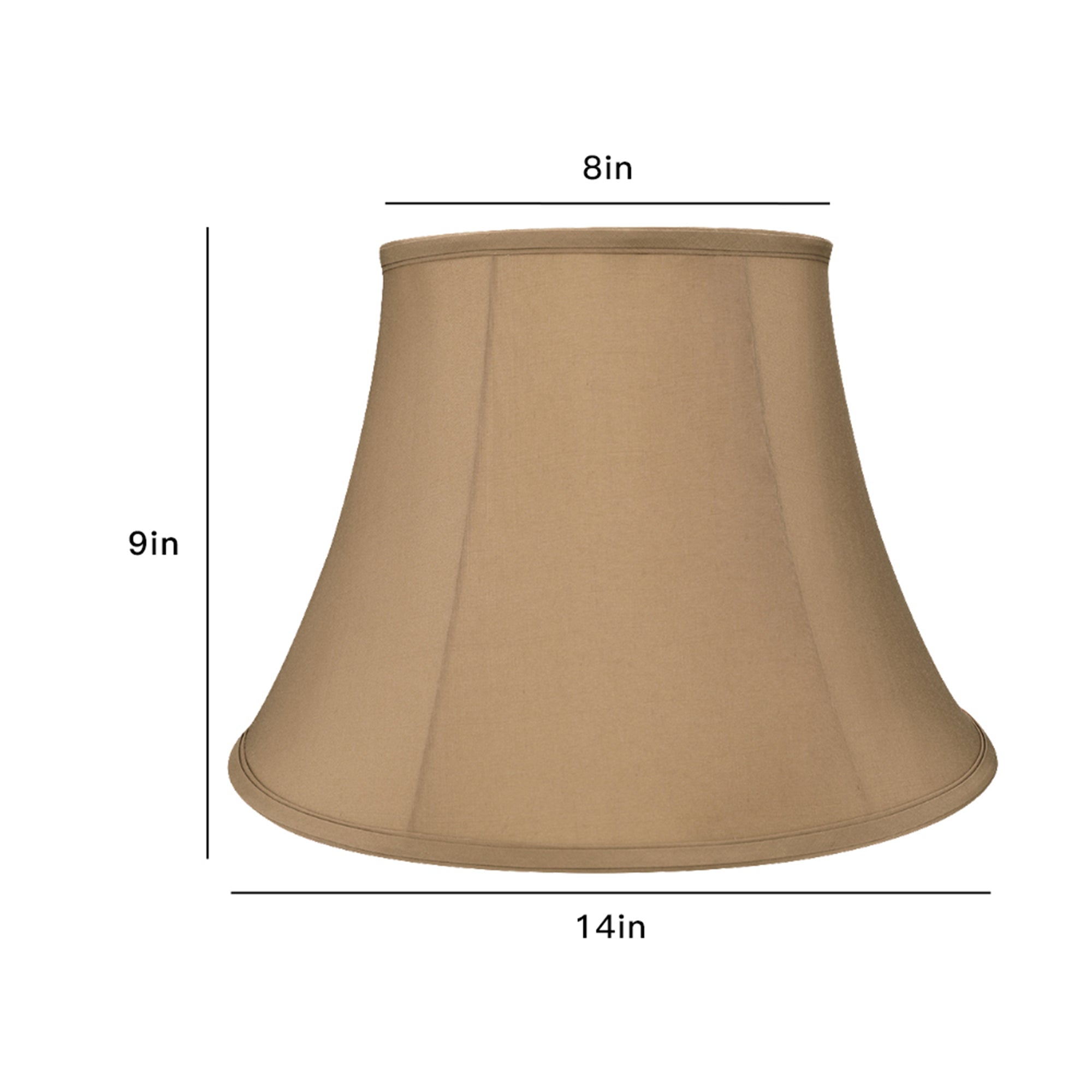 ALUCSET Royal Style Natural Linen Lampshade for Table and Floor Lamps, Beige