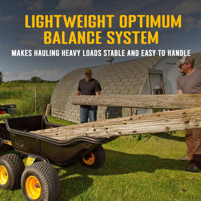 Steel Frame Tandem Axle Hauling Trailer w/ Rugged Wheels (Used)