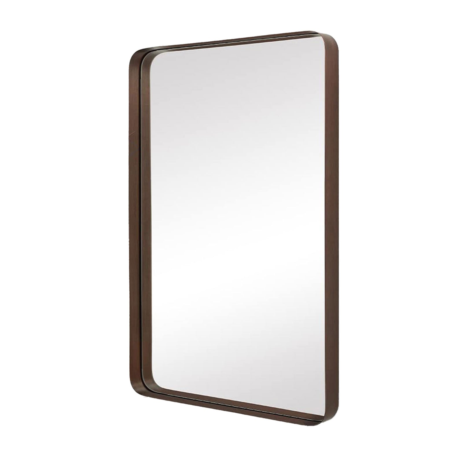 24 x 36 Inch Rectangular Recessed Contemporary Vanity Mirror, Bronze (Open Box) - VMInnovations