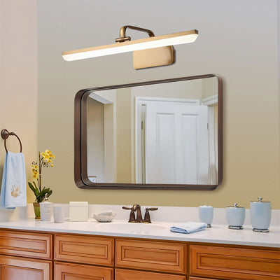 ANDY STAR 24 x 36 Inch Recessed Contemporary Vanity Mirror, Bronze (Used) - VMInnovations