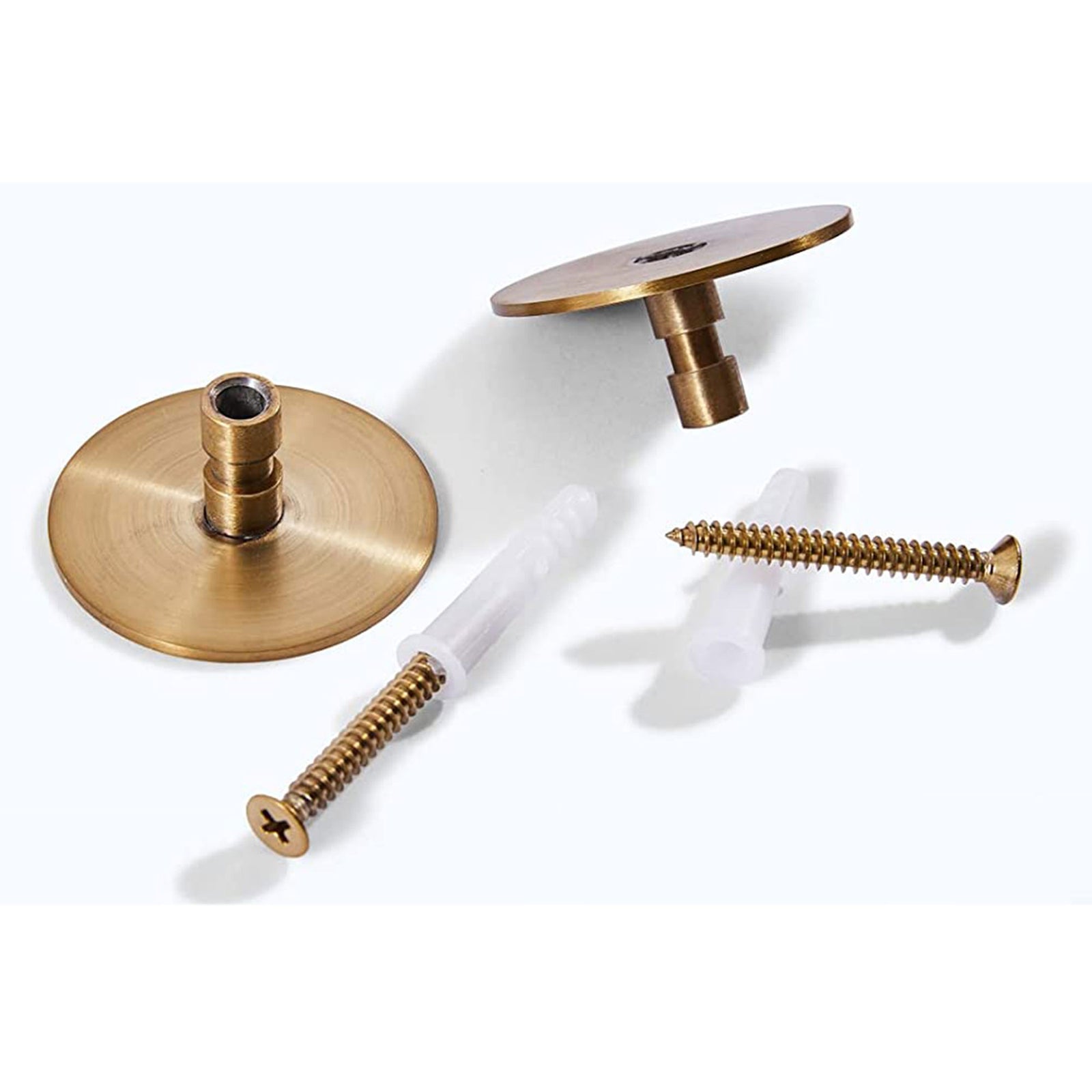 ANDY STAR  22x34 Inch Oval Wall Hanging Bathroom Mirror, Brushed Gold (Open Box) - VMInnovations
