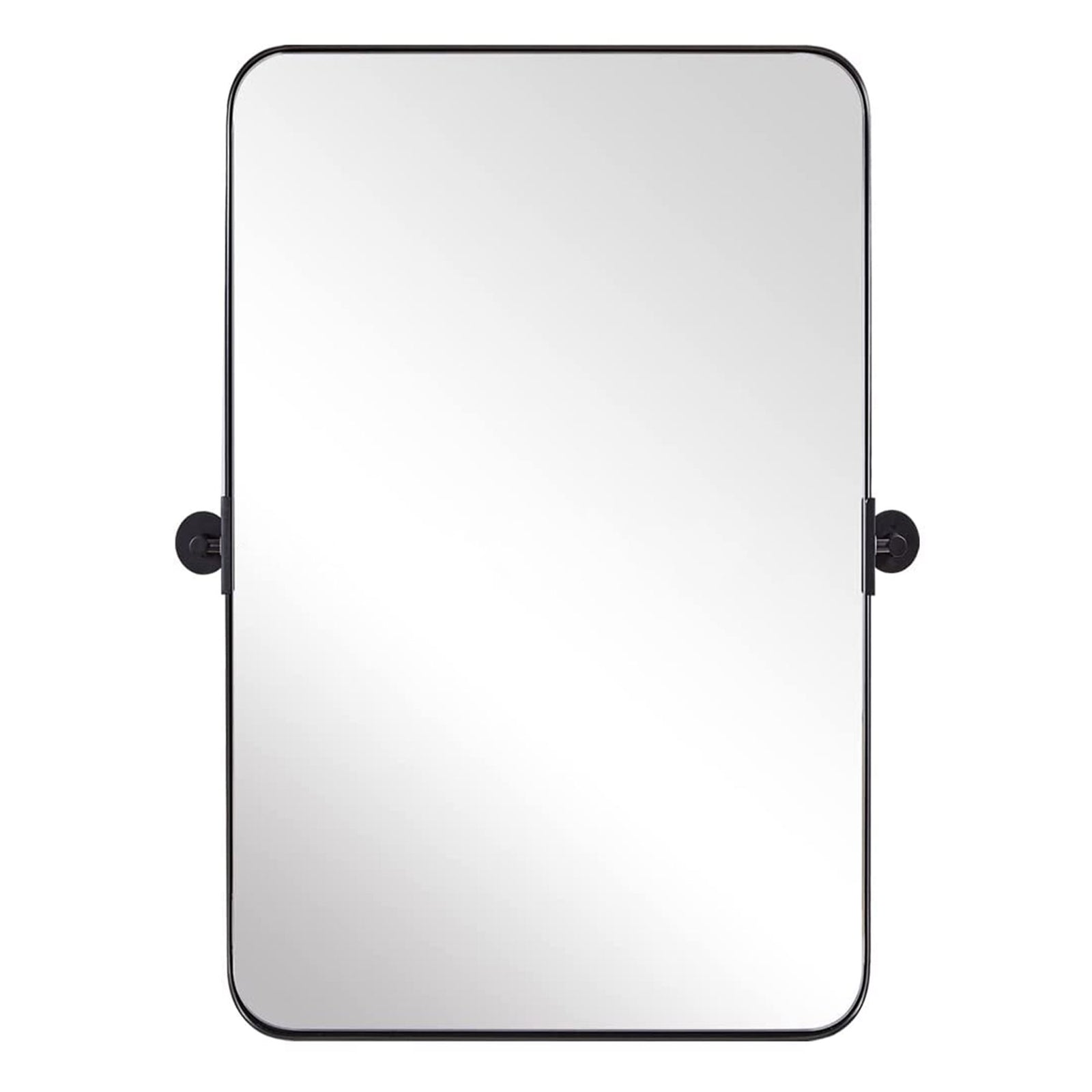 ANDY STAR 22 x 34 In Rectangular Wall Vanity Mirror, Matte Black(Open Box) - VMInnovations
