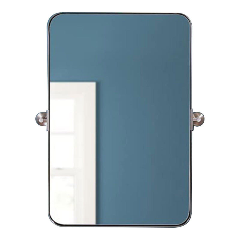 ANDY STAR 20 x 30 In Rectangular Tilting Modern Vanity Mirror, Nickel (Open Box)