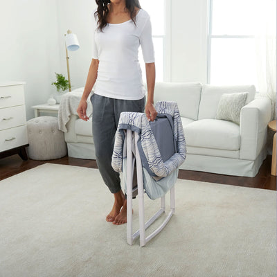 Ingenuity Portable Folding FoldAway Rocking Bassinet for Babies, Fletcher, Gray - VMInnovations