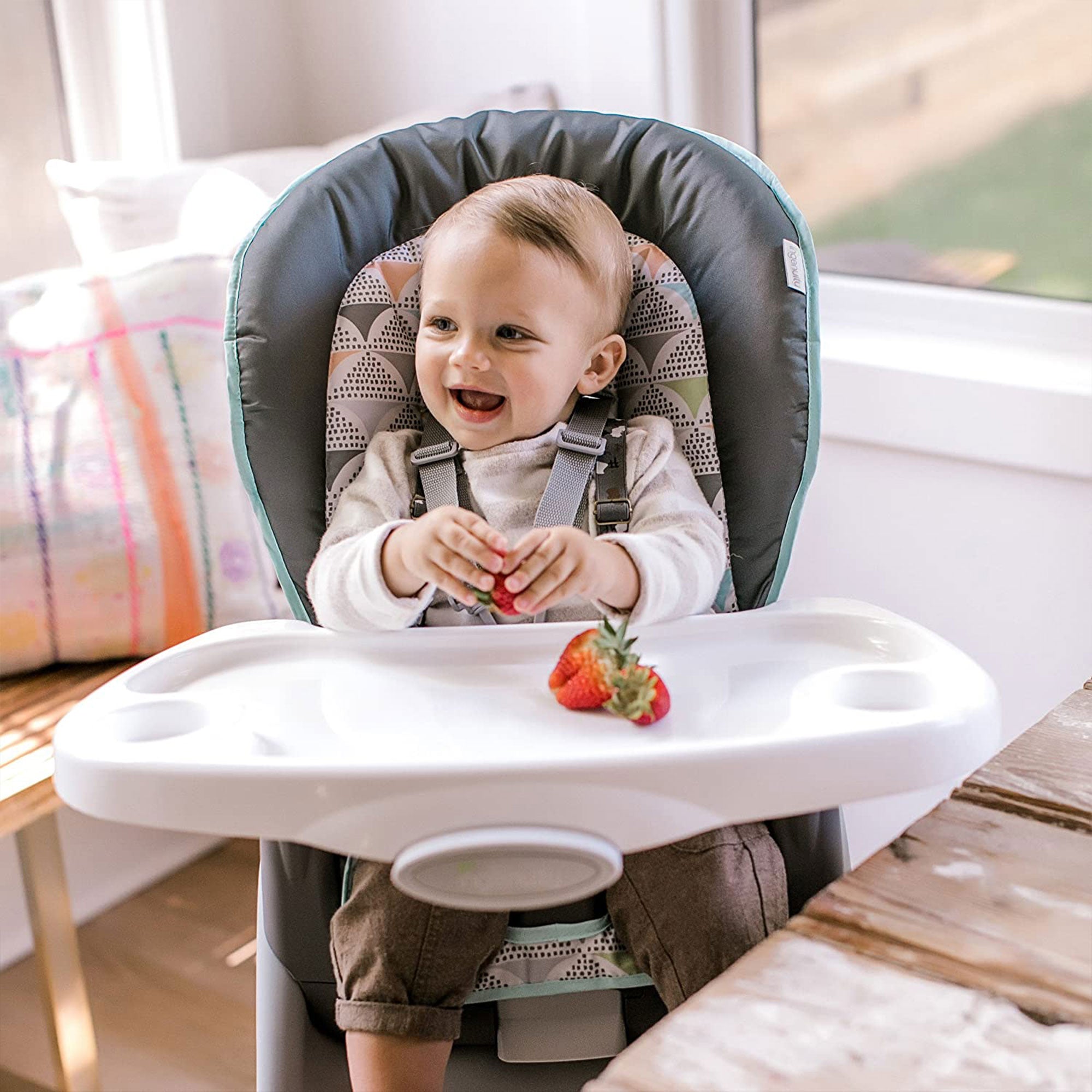 Ingenuity Trio Elite 3 in 1 Full Size Baby Toddler High Chair Booster, Bryant