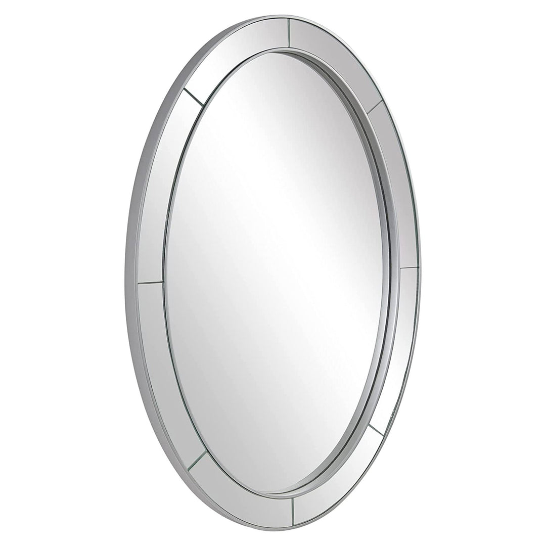 ANDY STAR Modern 20 x 28 Oval Glass Surrounded Bathroom Mirror (Open Box) - VMInnovations