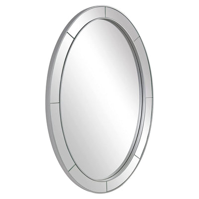ANDY STAR Modern 20 x 28 Oval Glass Surrounded Bathroom Mirror (Open Box) - VMInnovations