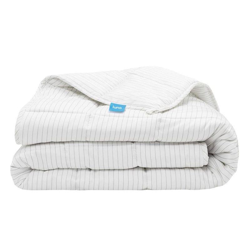 Luna Adult Breathable Cotton Weighted Blanket, 20lbs, Twin/Full (Open Box)