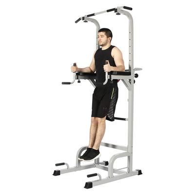 Everyday Essentials Power Tower w/ Push-Up, Pull-Up & Workout Dip Station (Used)