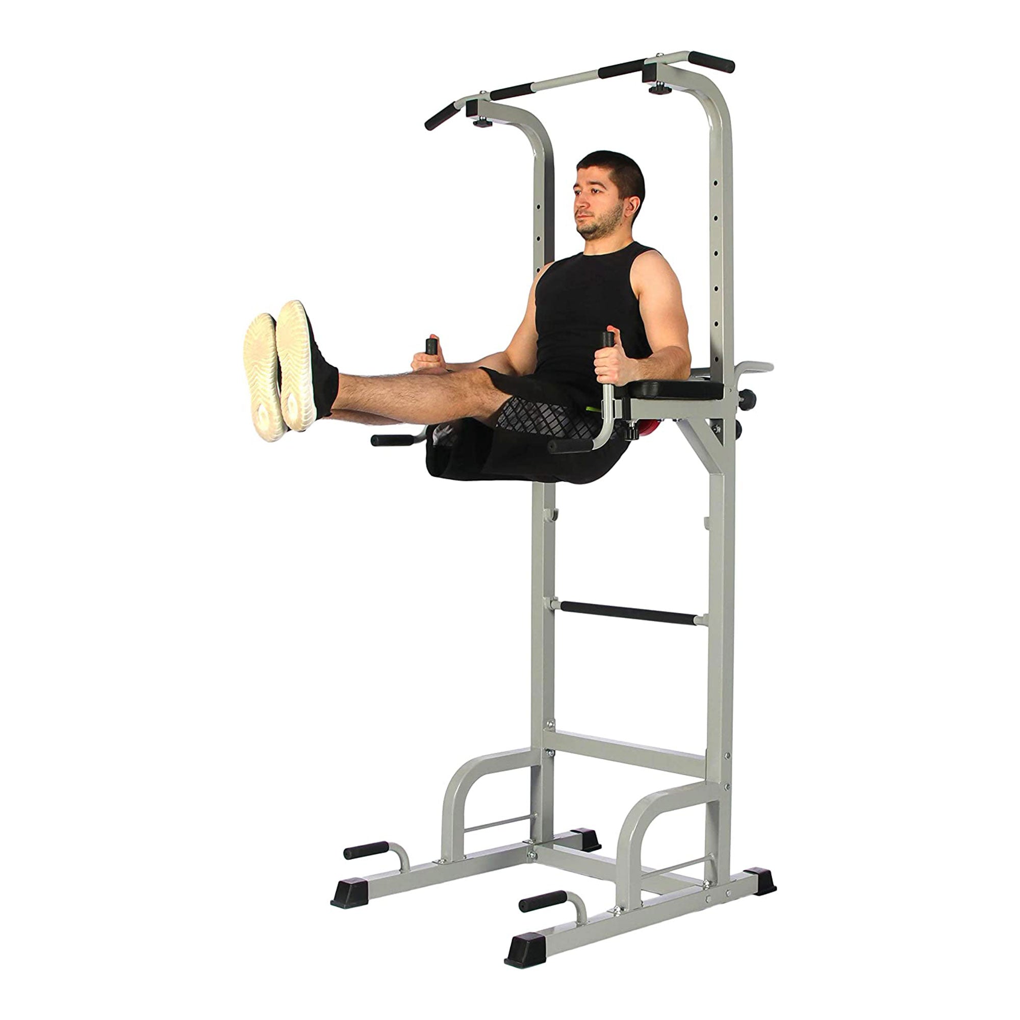 Everyday Essentials Power Tower w/ Push-Up, Pull-Up & Workout Dip Station (Used)