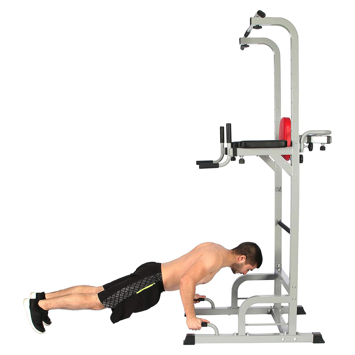 Everyday Essentials Power Tower w/ Push-Up, Pull-Up & Workout Dip Station (Used)