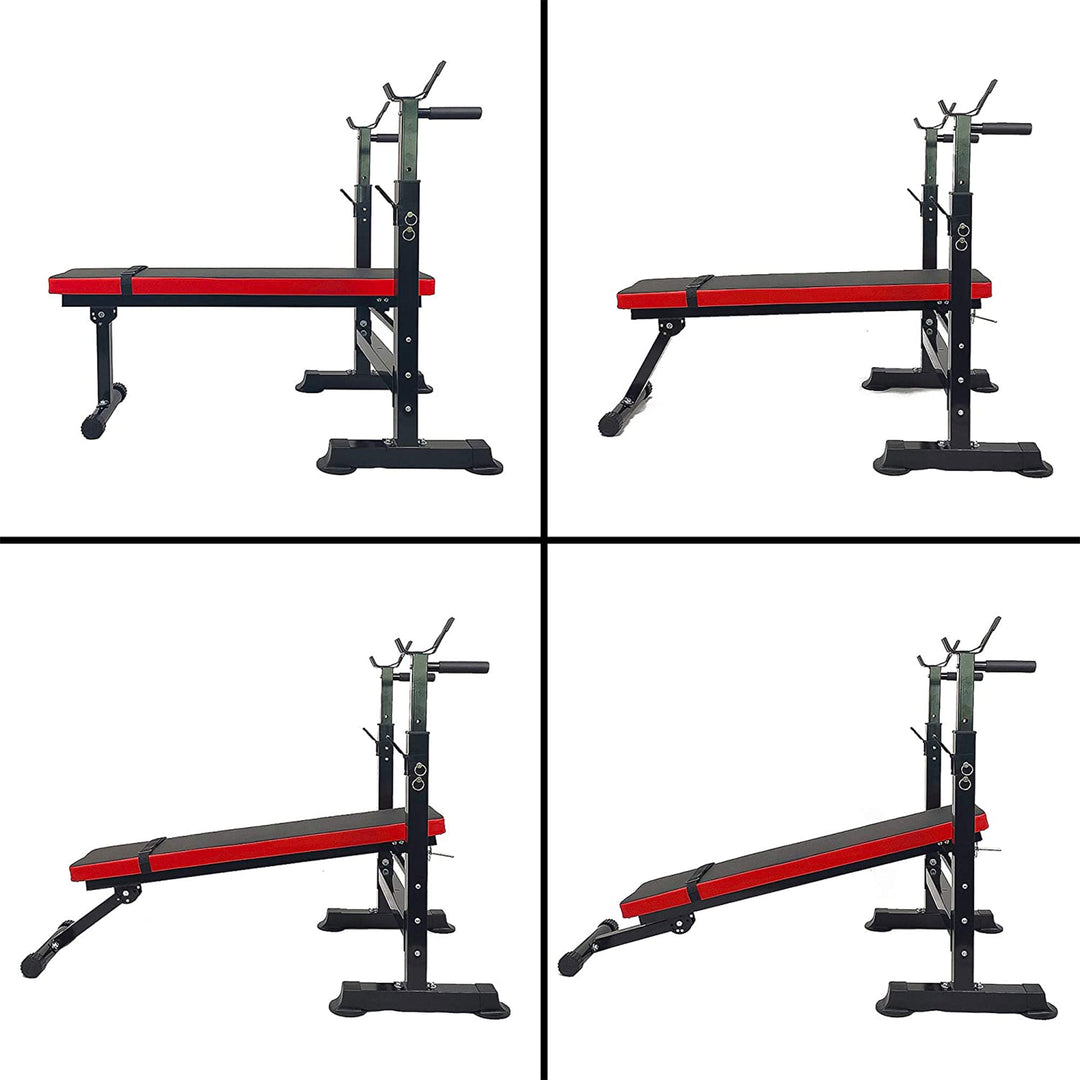 BalanceFrom Fitness Multifunctional Adjustable Workout Station with Squat Rack