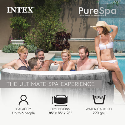 Intex PureSpa Plus Inflatable Hot Tub, Maintenance Accessories & Inflatable Seat - VMInnovations