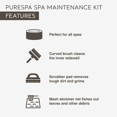 Intex PureSpa Plus Inflatable Hot Tub, Maintenance Accessories & Inflatable Seat - VMInnovations
