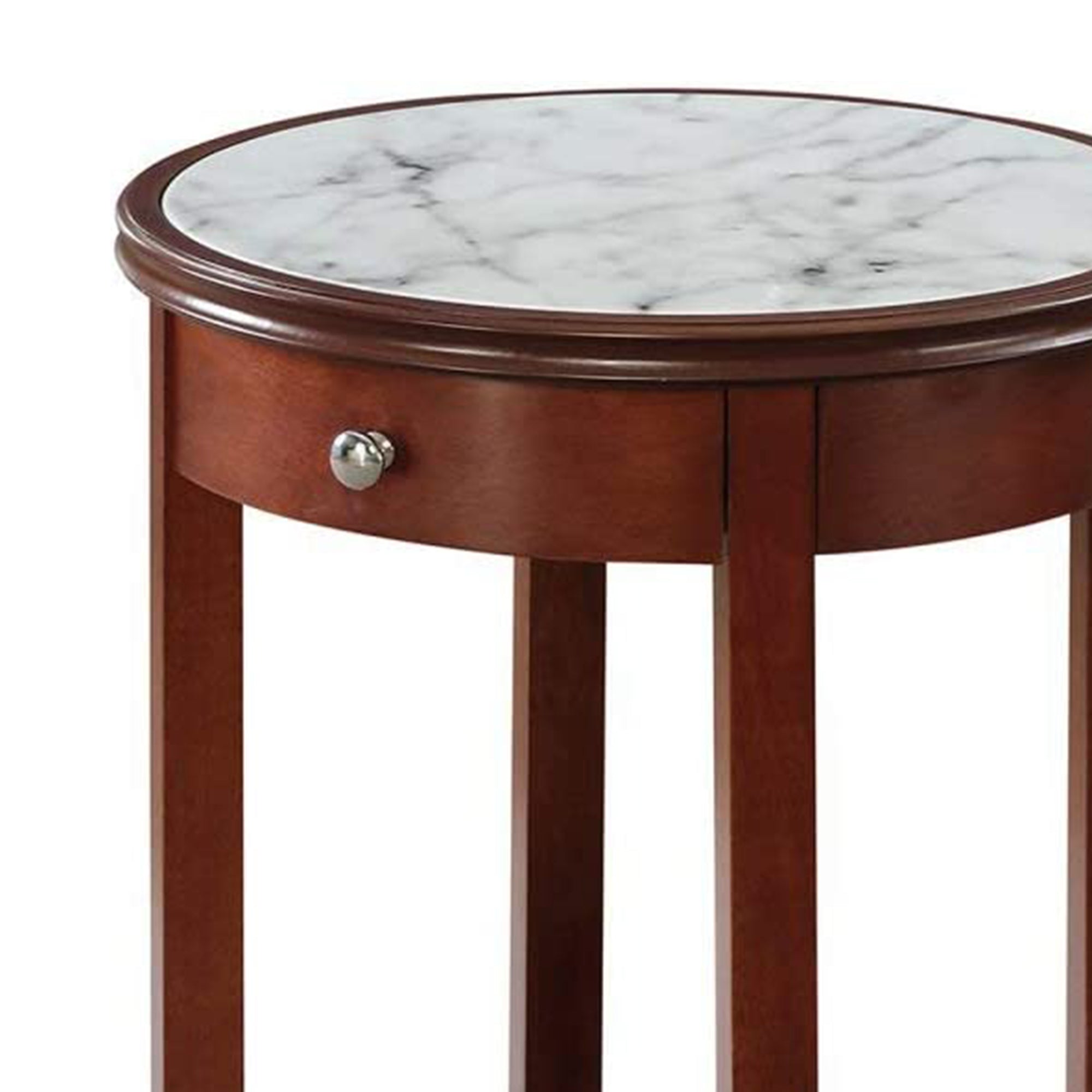 Convenience Concepts American Heritage Baldwin End Table with Drawer, Black