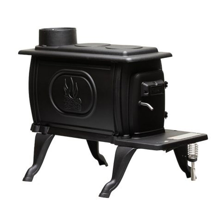 US Stove Company Rustic 900 Sq Ft Clean Burning Cast Iron Log Wood Stove (Used)