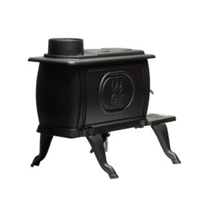 US Stove Company Rustic 900 Square Foot Clean Burning Cast Iron Log Wood Stove - VMInnovations