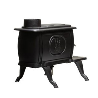 Rustic 900 Square Foot Clean Burning Cast Iron Log Wood Stove (Used)