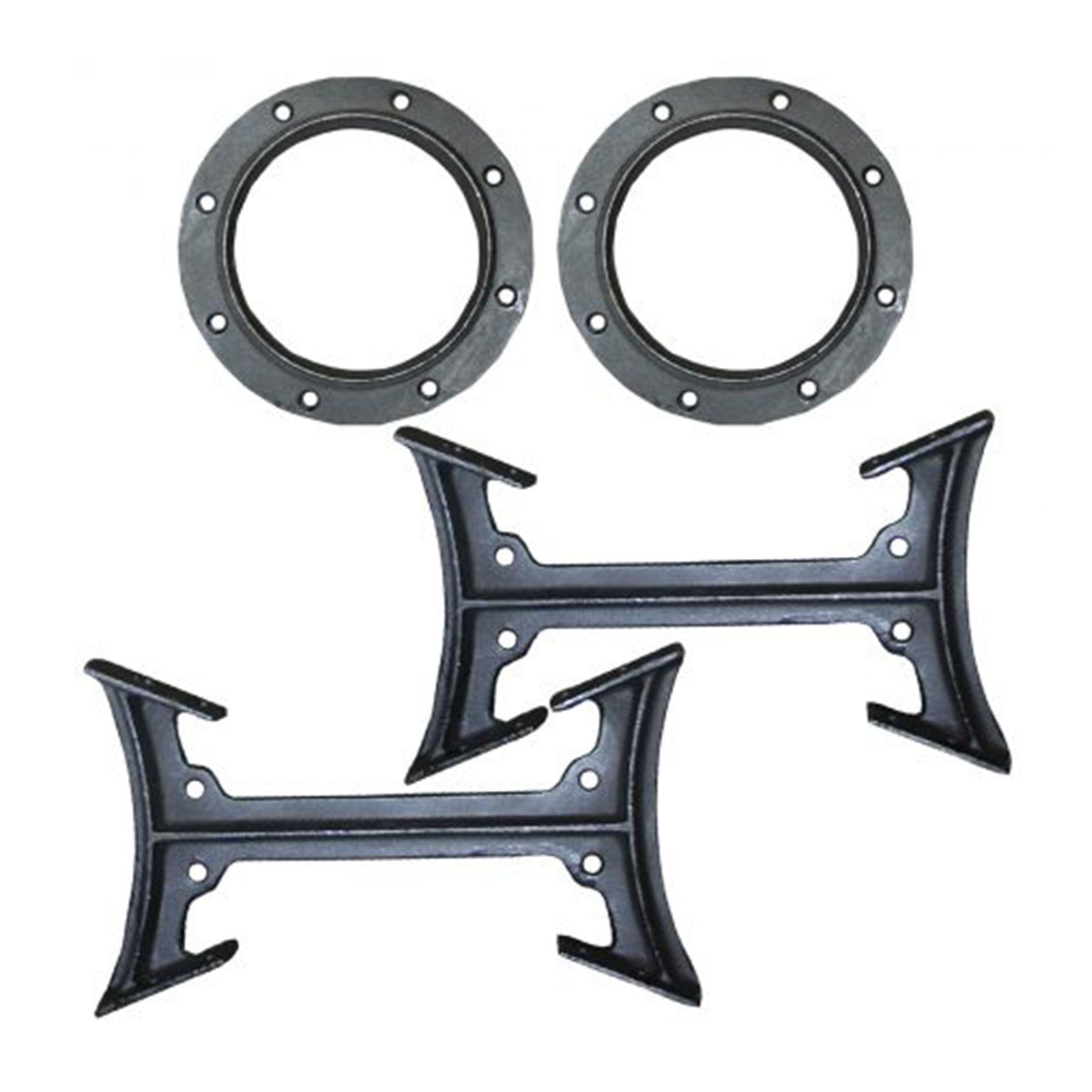 US Stove Company BKAD500 Heavy Duty Cast Iron Double Barrel Camp Stove Adapter - VMInnovations