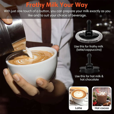 Sincreative Single Serve Coffee Maker Cappuccino Machine w/ Milk Frother (Used)