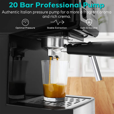 Sincreative CM1699 Casabrews Espresso Machine with Milk Frother Wand (Open Box)