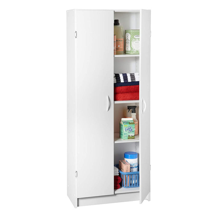 ClosetMaid 896700 12.5 x 24 x 59.5 Inch Adjustable 4 Shelf Pantry Cabinet, White