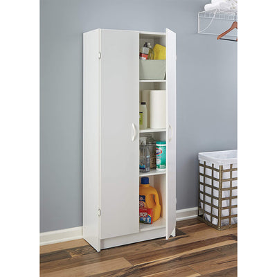 ClosetMaid 12.5 x 24 x 59.5 Inch Adjustable 4 Shelf Pantry Cabinet (Damaged)