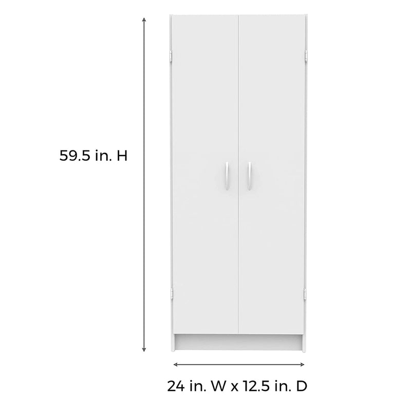 ClosetMaid 12.5 x 24 x 59.5 Inch Adjustable 4 Shelf Pantry Cabinet (Open Box)