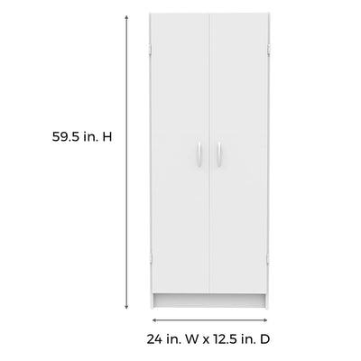 ClosetMaid 12.5 x 24 x 59.5 Inch Adjustable 4 Shelf Pantry Cabinet (Damaged)