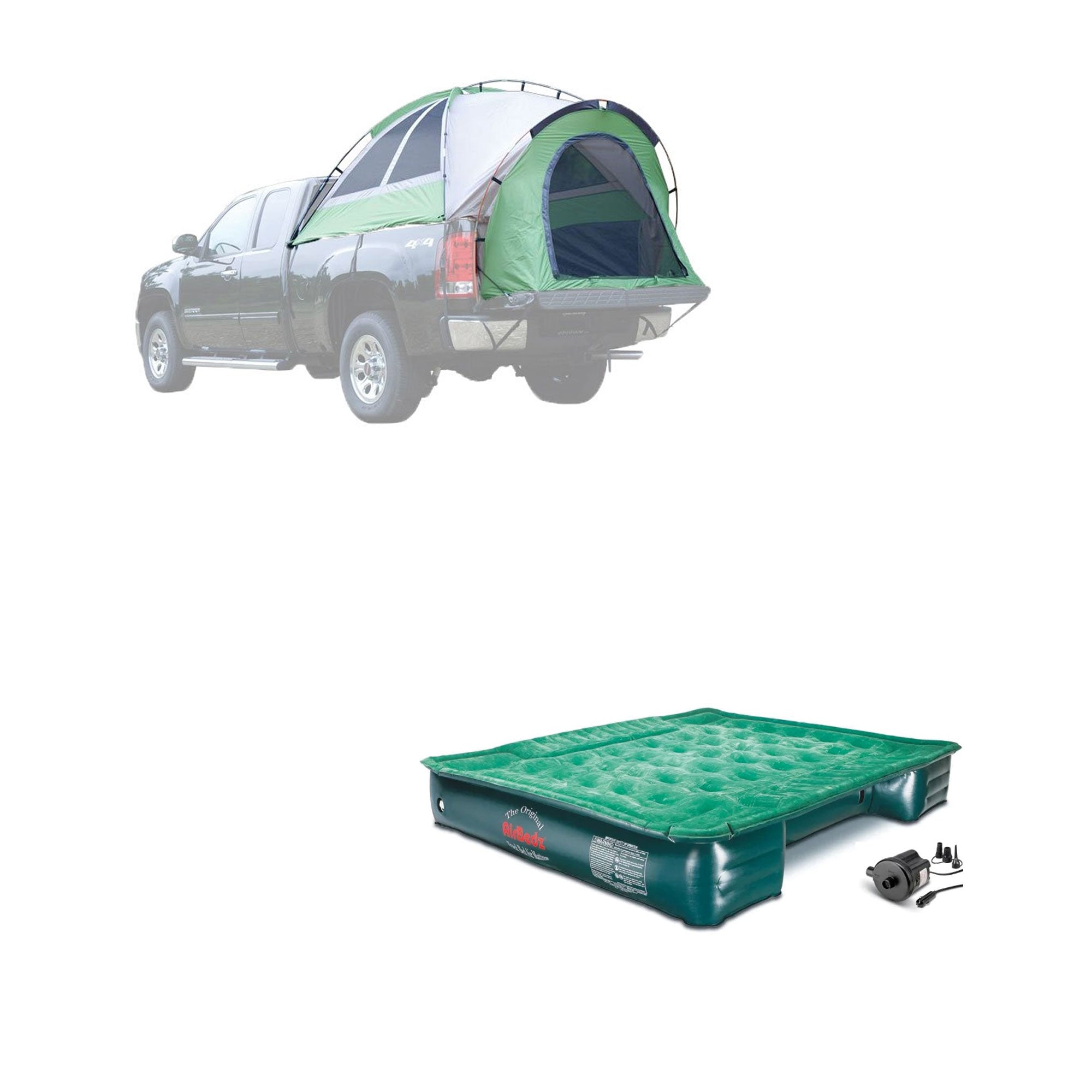 Napier Backroadz Full Size Truck Bed Camping Tent & AirBedz Truck Air Mattress