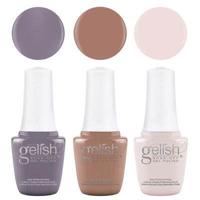 Gelish Fall Plaid Reputation Collection Soak Off Gel Nail Polish, 3Pk(Open Box)