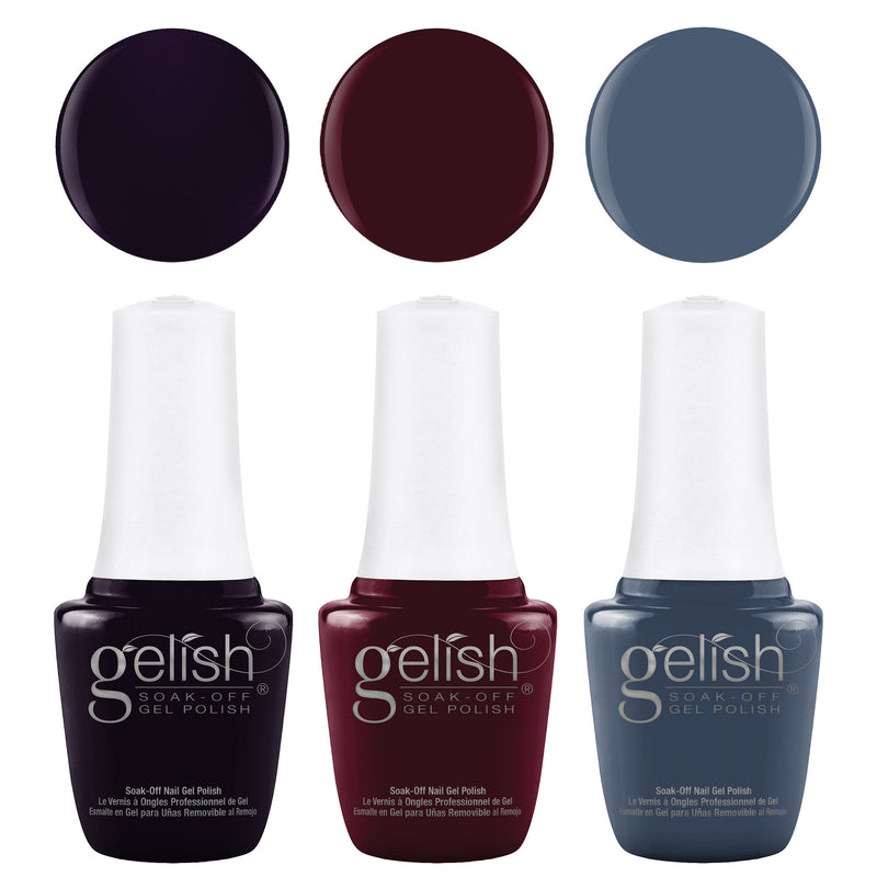 Gelish Plaid Reputation Collection Soak Off Gel Nail Polish, 3pk (Open Box)