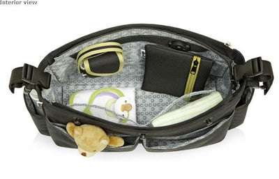 Clic-It Smart Diaper Hand Travel Bag System Green - Open Bag