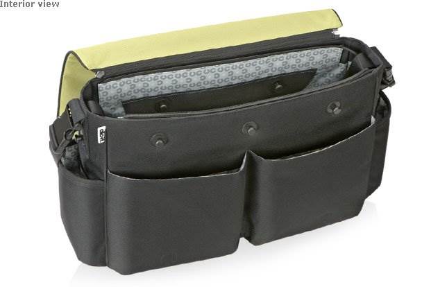 Clic-It Smart Diaper Hand Travel Bag System Green - Open Bag