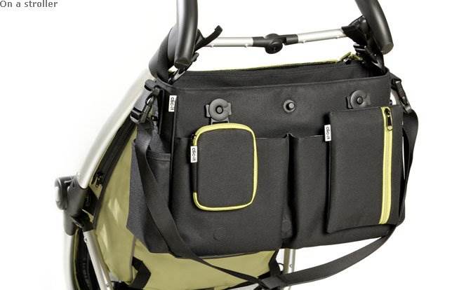 Clic-It Smart Diaper Hand Travel Bag System Green - Open Bag