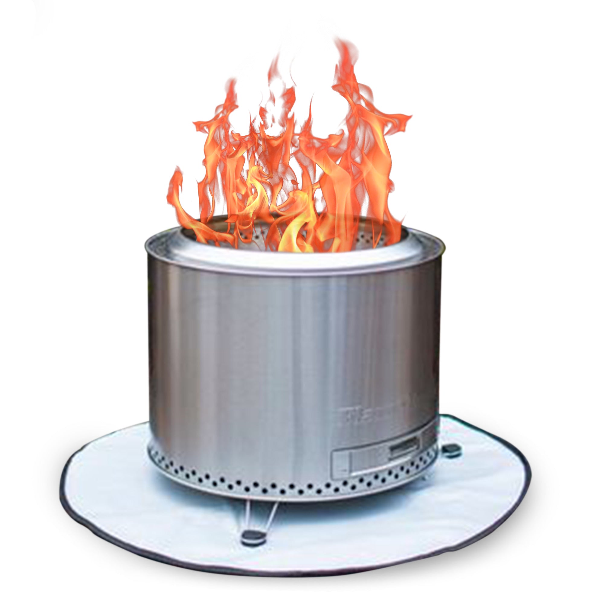 Circular Smokeless Fire Pit w/ Carry Bag, 304 Stainless Steel (Used) - VMInnovations