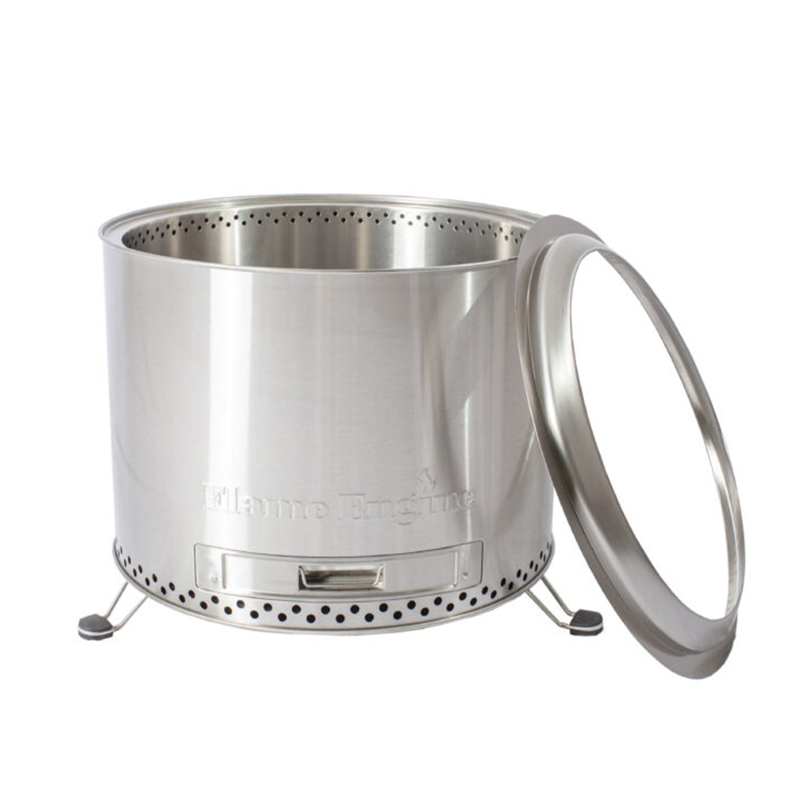 Circular Smokeless Fire Pit w/ Carry Bag, 304 Stainless Steel (Used) - VMInnovations