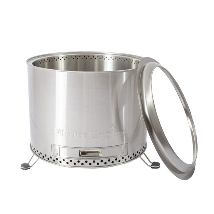 Circular Smokeless Fire Pit w/ Carry Bag, 304 Stainless Steel (Used) - VMInnovations