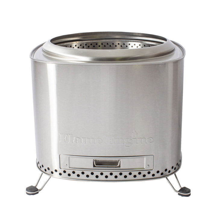 Flame Engine 19 Inch Square Smokeless Fire Pit w/Carry Bag (Open Box) - VMInnovations