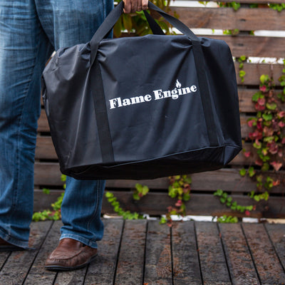 Flame Engine 19 Inch Square Smokeless Fire Pit w/Carry Bag (Open Box) - VMInnovations