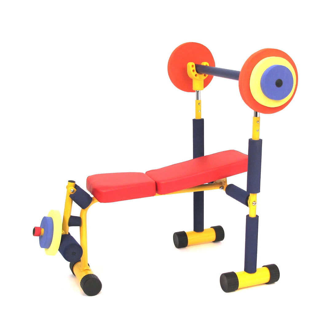 Fun & Fitness For Kids Exercise Equipment Weight Lifting Bench Set (Open Box)