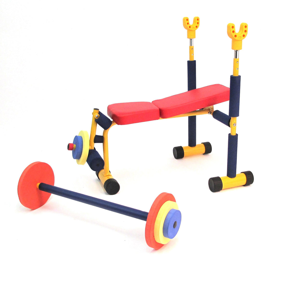 Fun & Fitness For Kids Exercise Equipment Weight Lifting Bench Set (Used)