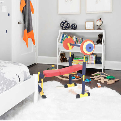 Fun & Fitness For Kids Exercise Equipment Weight Lifting Bench Set (Used) - VMInnovations